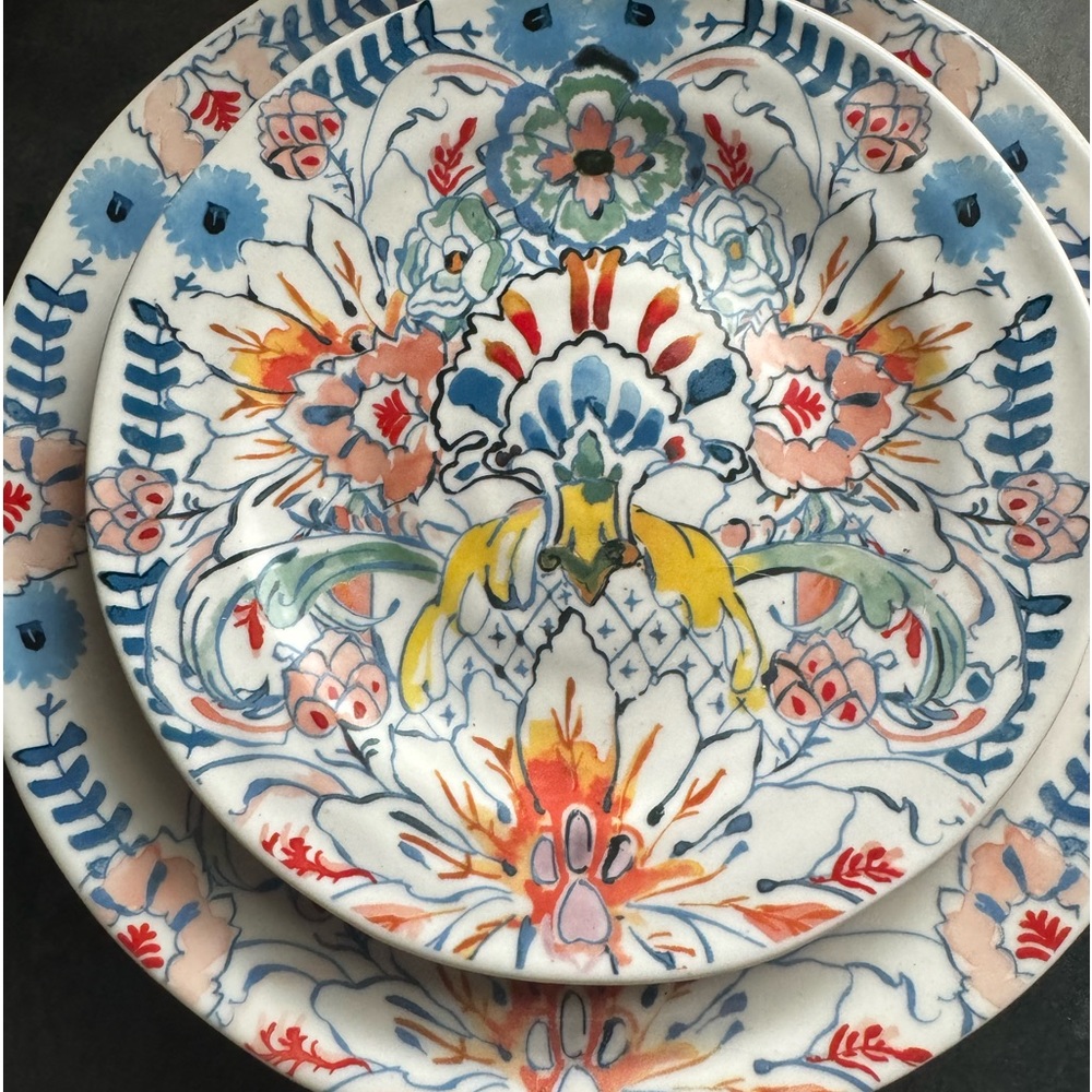 Anthropologie dinner settings - dinner plates, salad plates for 8 + 3 bowls